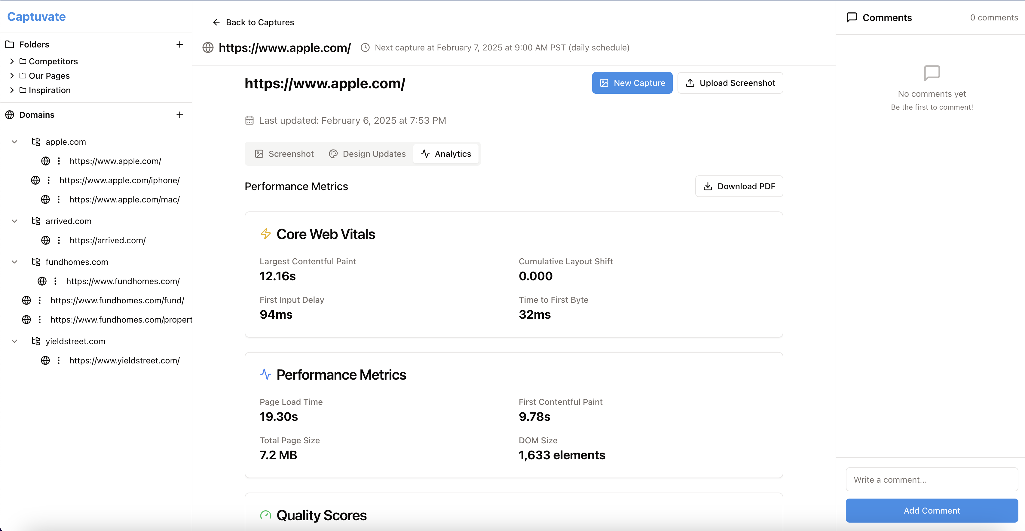 Analytics integration showing conversion correlation